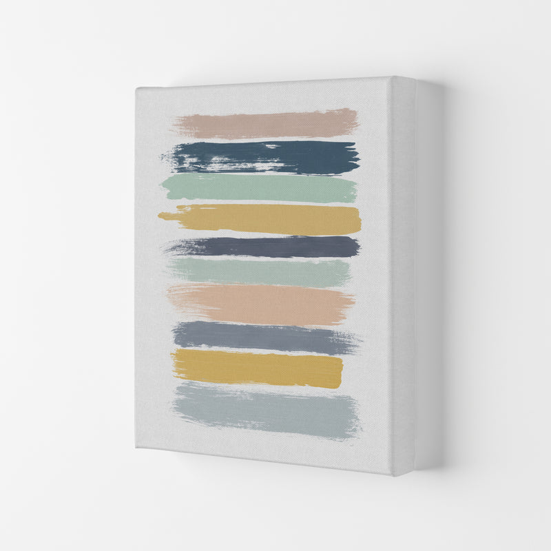 Pastel Stripes Print By Orara Studio Canvas