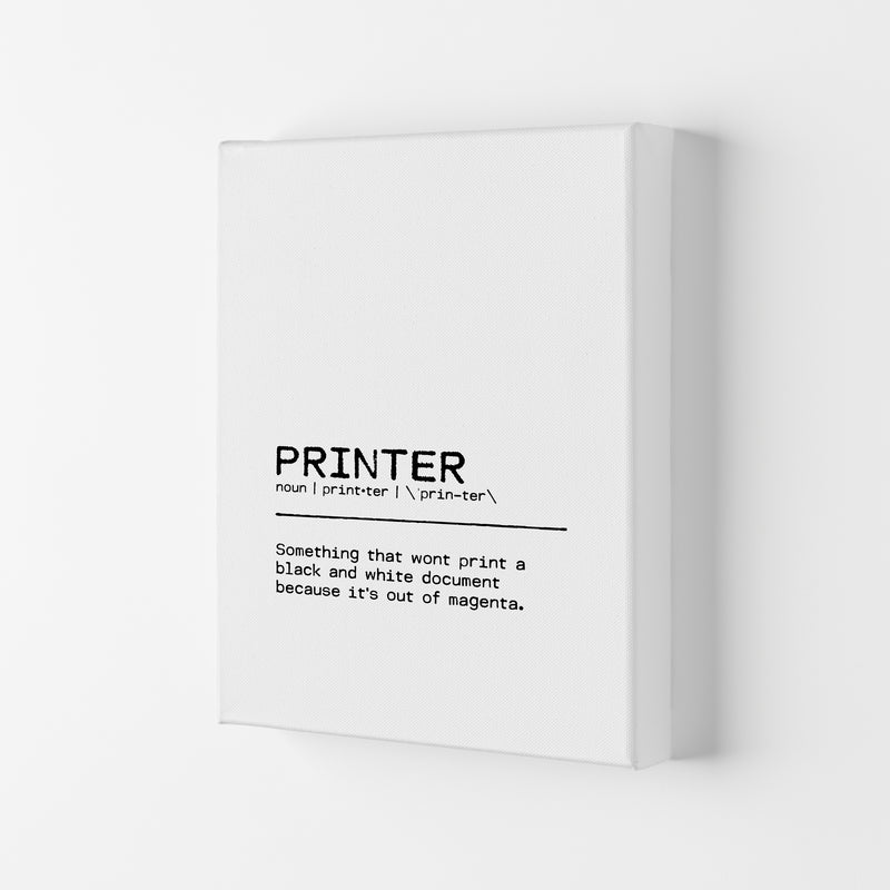 Printer Definition Quote Print By Orara Studio Canvas