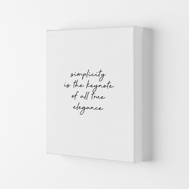 Simplicity Is The Keynote Quote Print By Orara Studio Canvas