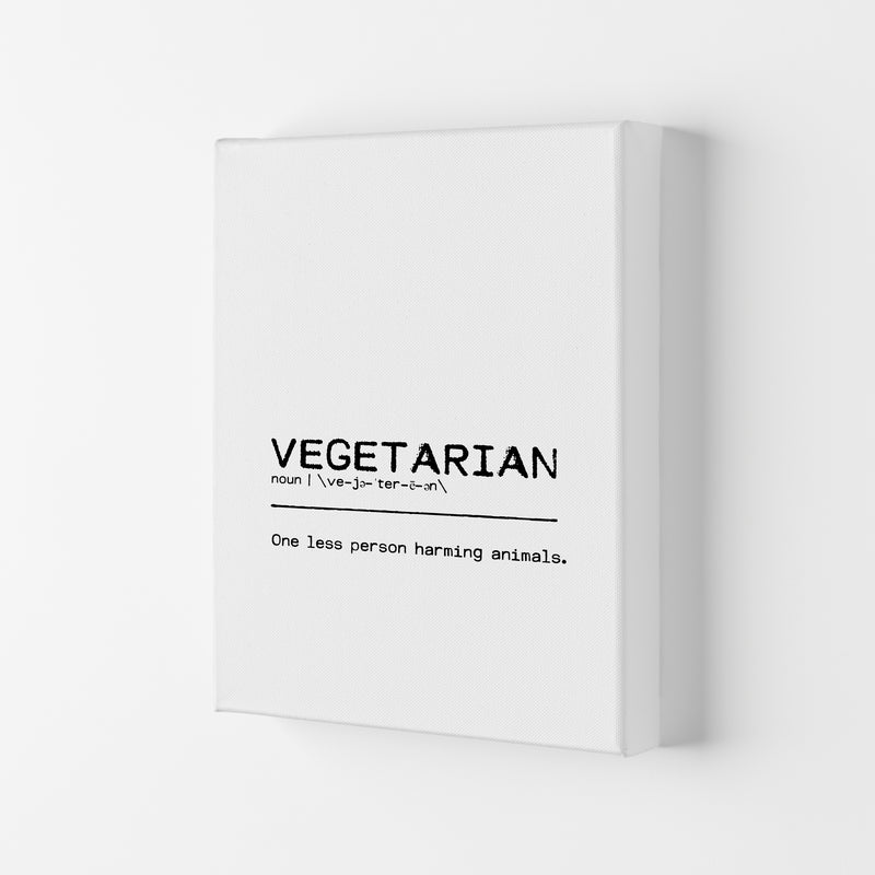 Vegetarian Person Definition Quote Print By Orara Studio Canvas