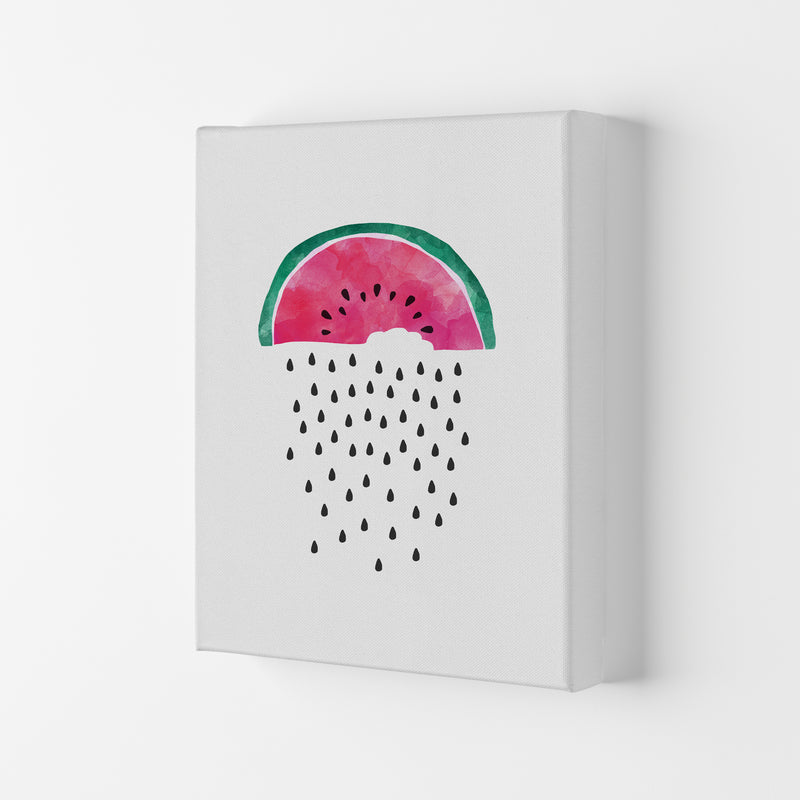 Watermelon Rain Print By Orara Studio, Framed Kitchen Wall Art Canvas