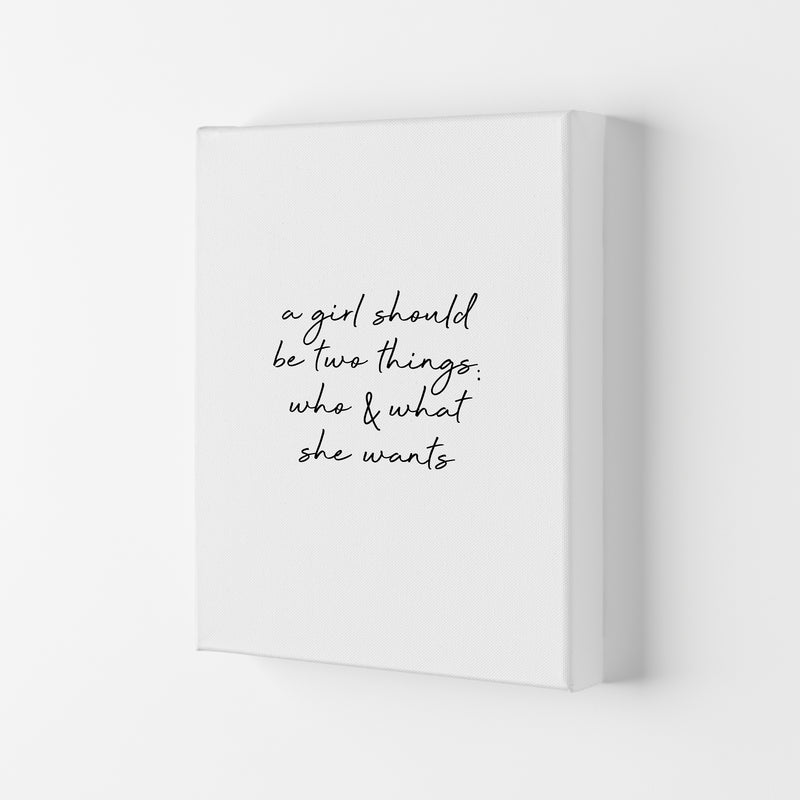 Who & What She Quote Print By Orara Studio Canvas