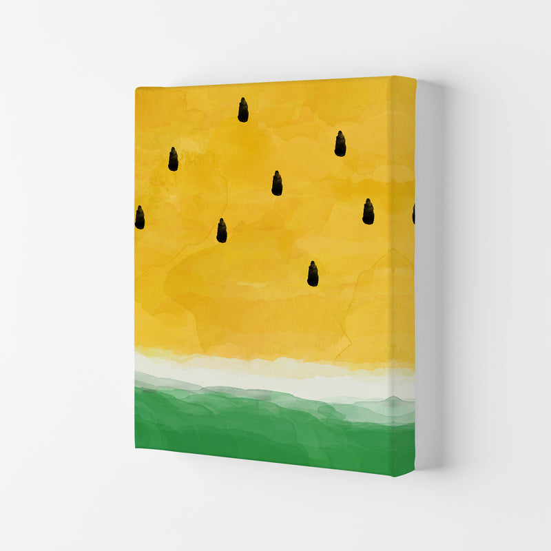 Yellow Watermelon Print By Orara Studio, Framed Kitchen Wall Art Canvas