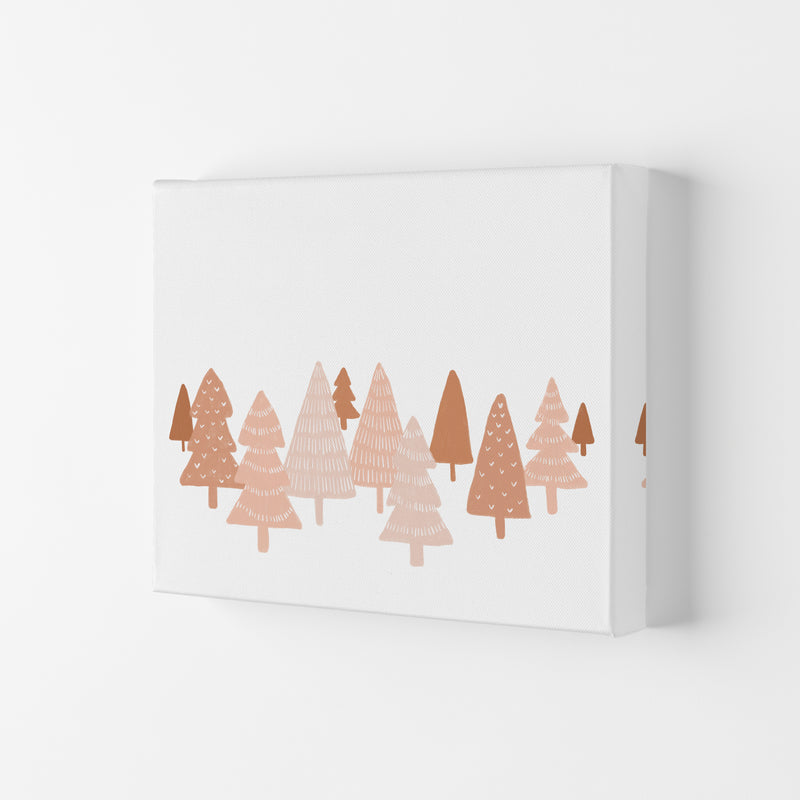 Blush Winter Trees Christmas Art Print by Orara Studio Canvas