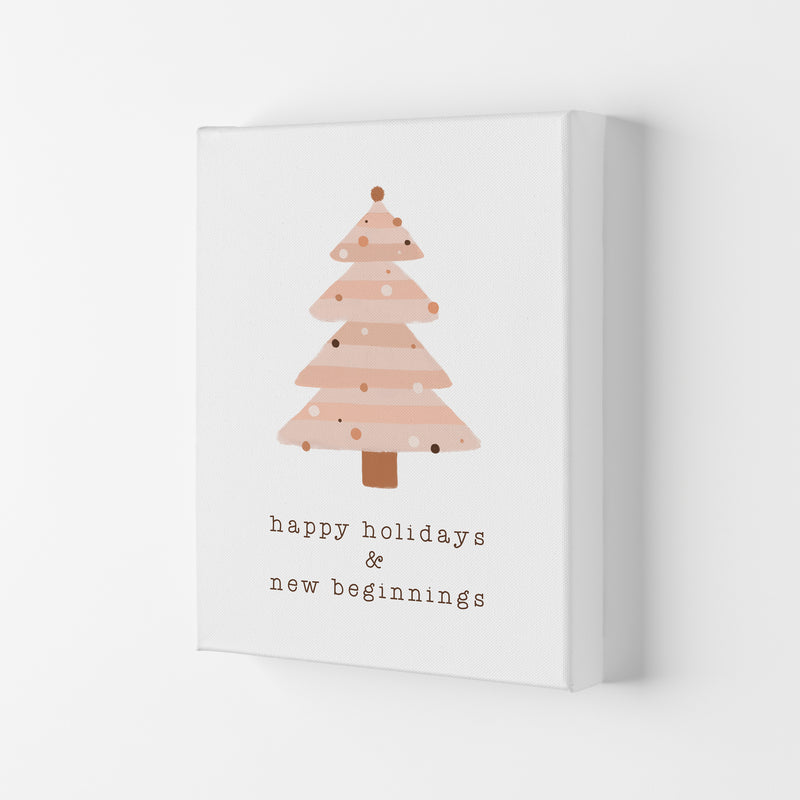 Happy Holidays & New Beginnings Christmas Art Print by Orara Studio Canvas