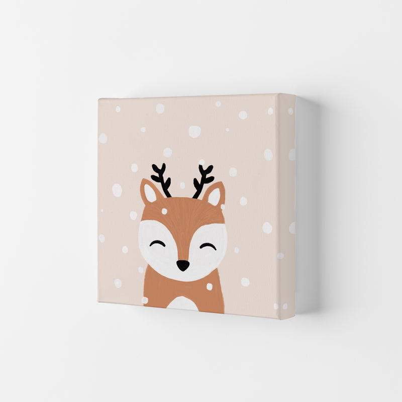 Snow & Deer Christmas Art Print by Orara Studio Canvas