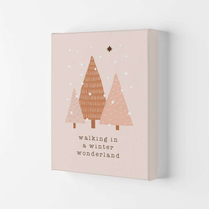 Walking In A Winter Wonderdland Christmas Art Print by Orara Studio Canvas