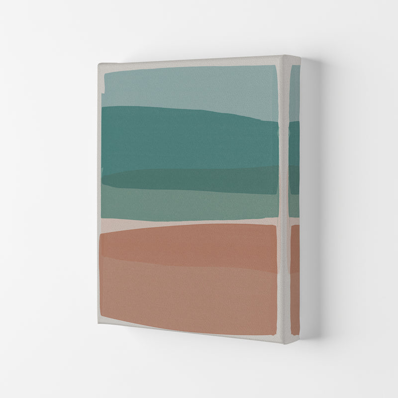 Modern Turquoise and Pink Abstract Art Print by Orara Studio Canvas