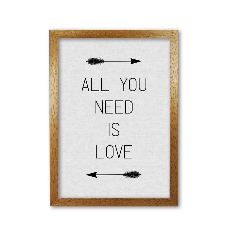 All You Need Is Love Print By Orara Studio Oak Grain
