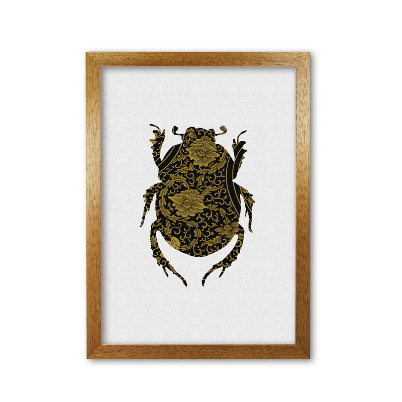 Black And Gold Beetle I Print By Orara Studio Animal Art Print Oak Grain