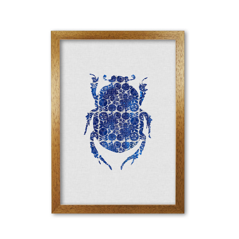 Blue Beetle I Print By Orara Studio Animal Art Print Oak Grain