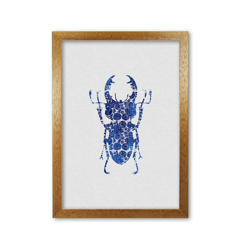 Blue Beetle III Print By Orara Studio Animal Art Print Oak Grain