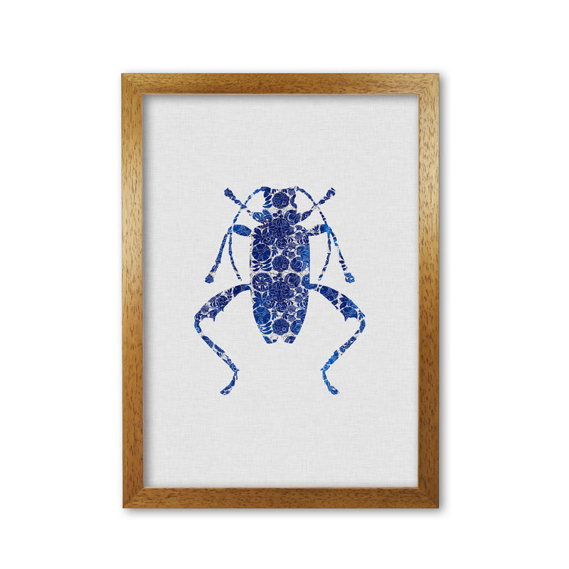Blue Beetle IV Print By Orara Studio Animal Art Print Oak Grain