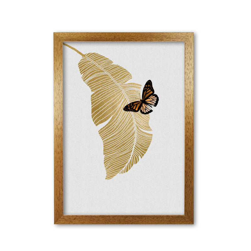 Butterfly & Palm Leaf Print By Orara Studio Oak Grain
