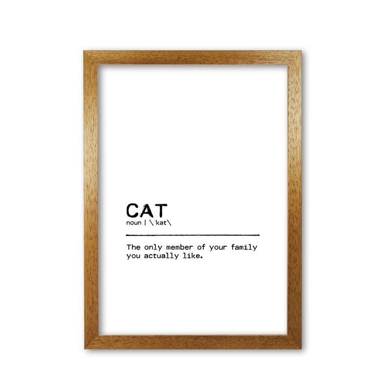Cat Family Definition Quote Print By Orara Studio Oak Grain