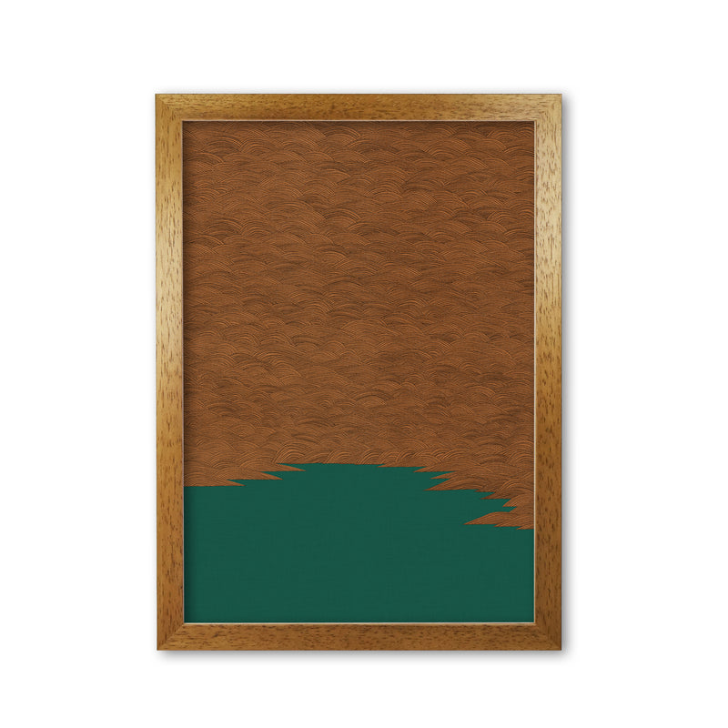 Copper & Green Landscape Print By Orara Studio Oak Grain