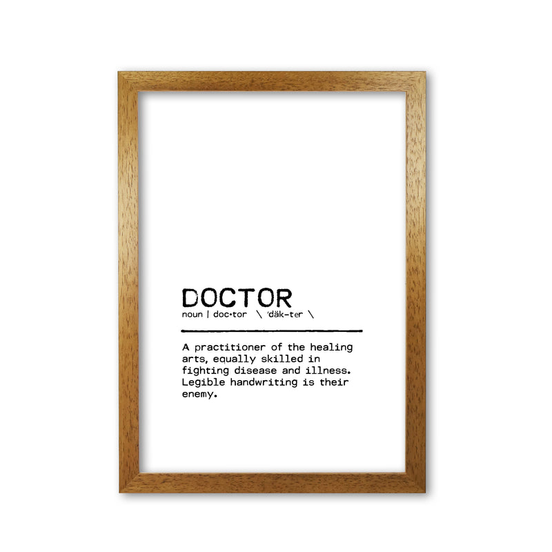 Doctor Legible Definition Quote Print By Orara Studio Oak Grain