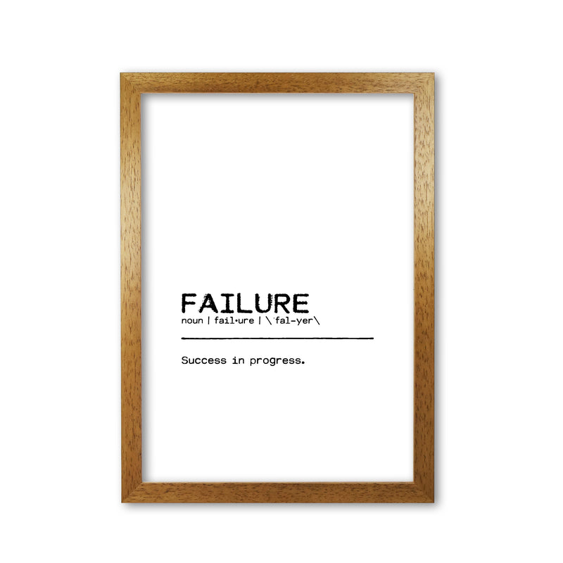 Failure Success Definition Quote Print By Orara Studio Oak Grain