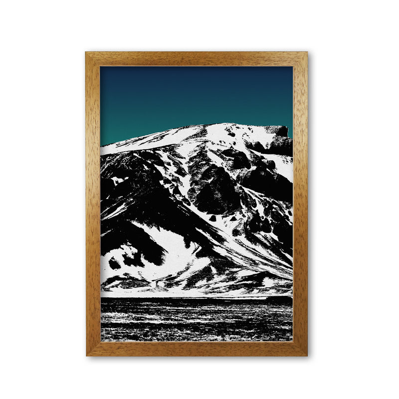 Iceland Mountains I Print By Orara Studio, Framed Botanical & Nature Art Print Oak Grain
