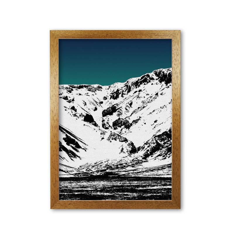 Iceland Mountains II Print By Orara Studio, Framed Botanical & Nature Art Print Oak Grain