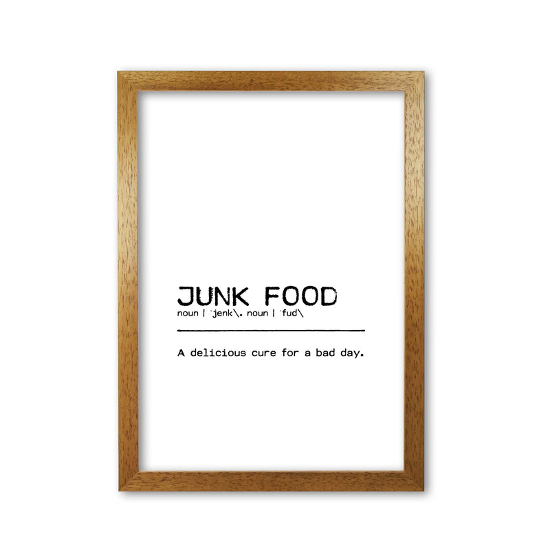 Junk Food Delicious Definition Quote Print By Orara Studio Oak Grain