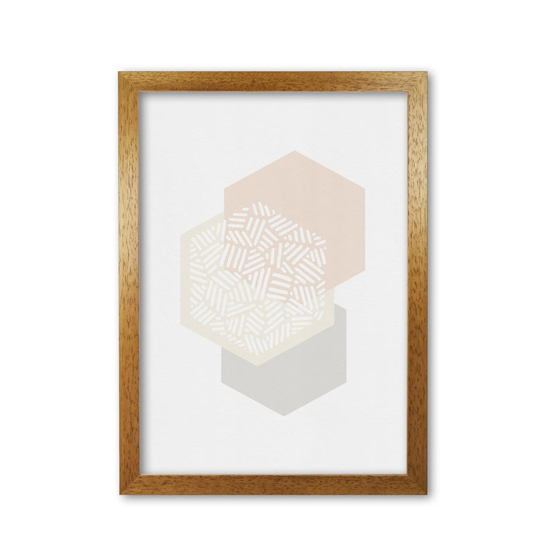 Minimalist Geometric I Print By Orara Studio Oak Grain