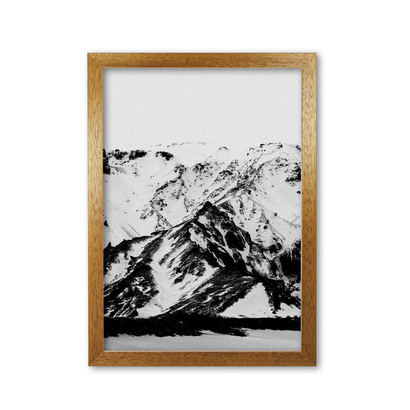 Minimalist Mountains Print By Orara Studio, Framed Botanical & Nature Art Print Oak Grain