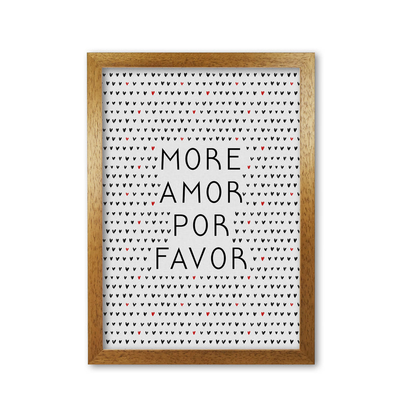 More Amor Black & White Love Quote Print By Orara Studio Oak Grain
