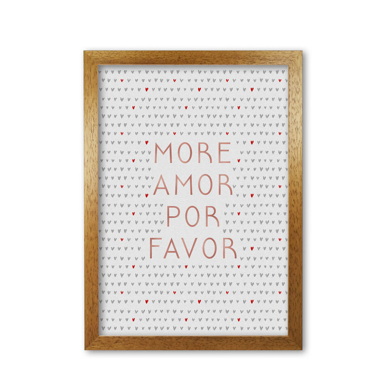 More Amor Pink Love Quote Print By Orara Studio Oak Grain