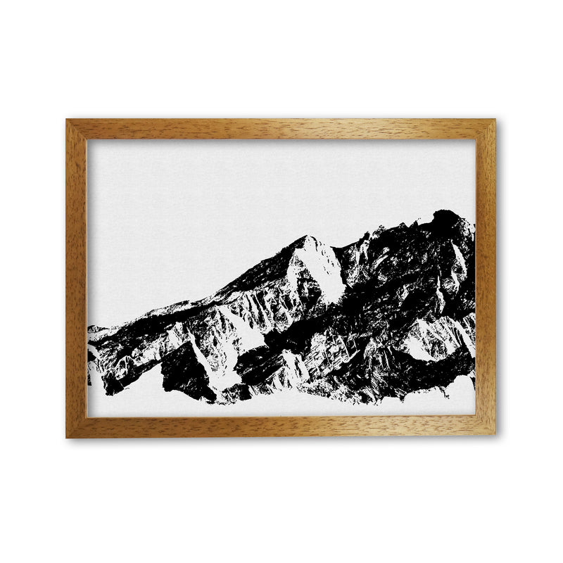 Mountains I Print By Orara Studio, Framed Botanical & Nature Art Print Oak Grain