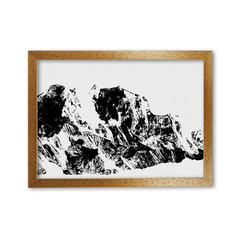 Mountains II Print By Orara Studio, Framed Botanical & Nature Art Print Oak Grain