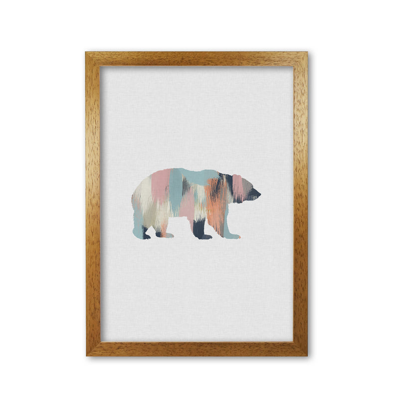 Pastel Bear Print By Orara Studio Animal Art Print Oak Grain