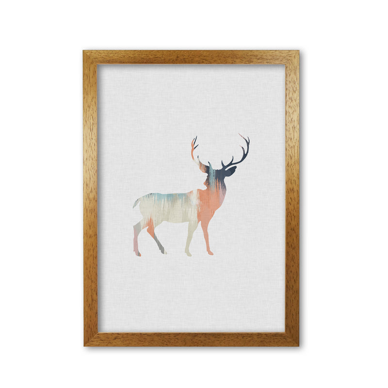 Pastel Deer I Print By Orara Studio Animal Art Print Oak Grain