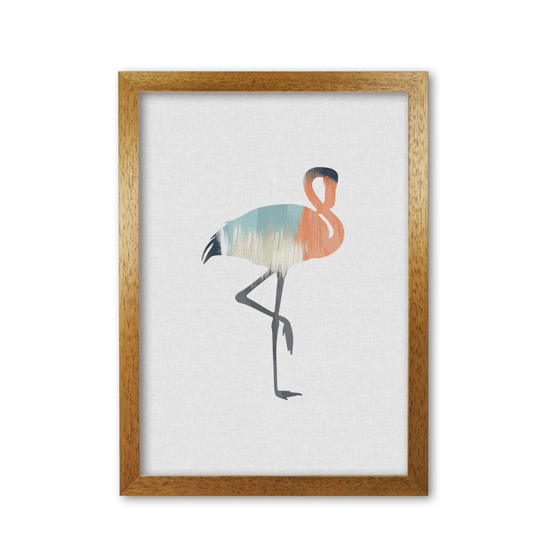 Pastel Flamingo Print By Orara Studio Animal Art Print Oak Grain