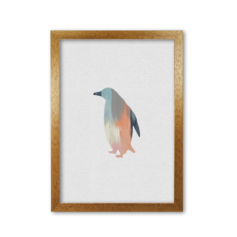Pastel Penguin Print By Orara Studio Animal Art Print Oak Grain