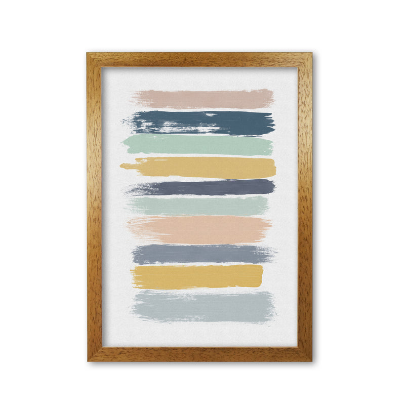 Pastel Stripes Print By Orara Studio Oak Grain