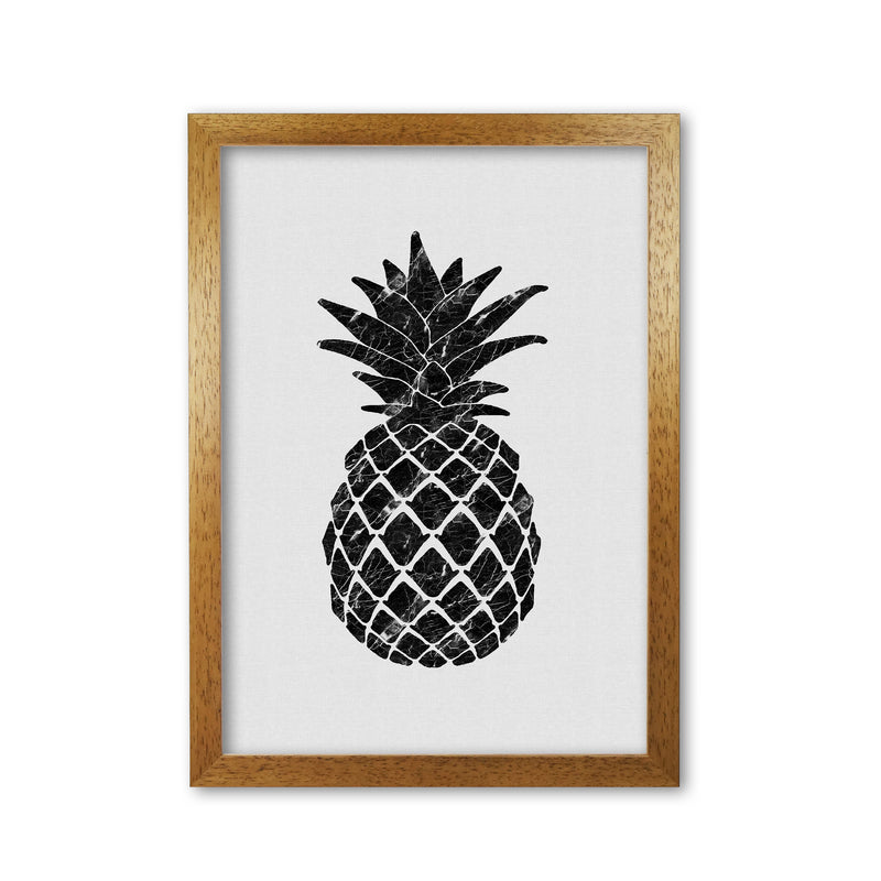 Pineapple Marble Print By Orara Studio, Framed Kitchen Wall Art Oak Grain