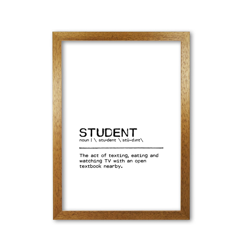 Student Art Of Definition Quote Print By Orara Studio Oak Grain