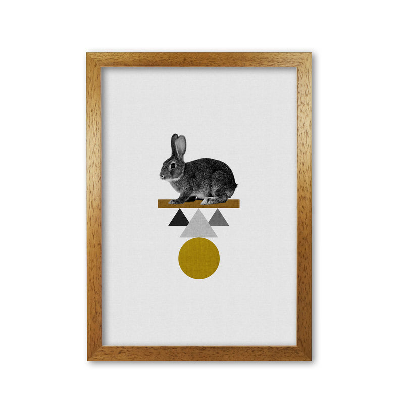 Tribal Rabbit Print By Orara Studio Animal Art Print Oak Grain