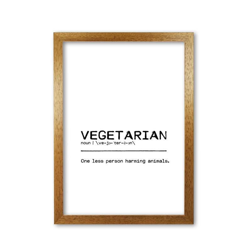 Vegetarian Person Definition Quote Print By Orara Studio Oak Grain