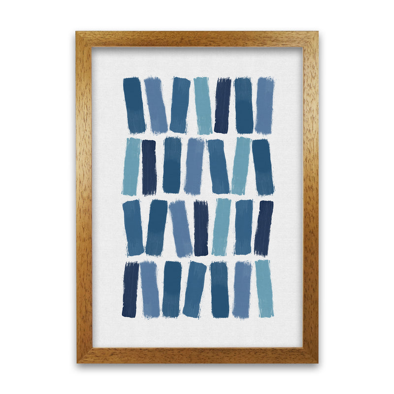 Blue Brush Strokes Art Print by Orara Studio A1 Print Only