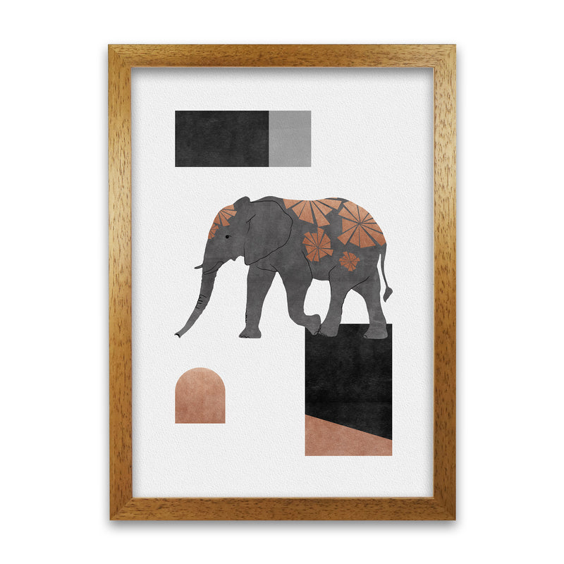Elephant Mosaic II Art Print by Orara Studio A3 White Frame