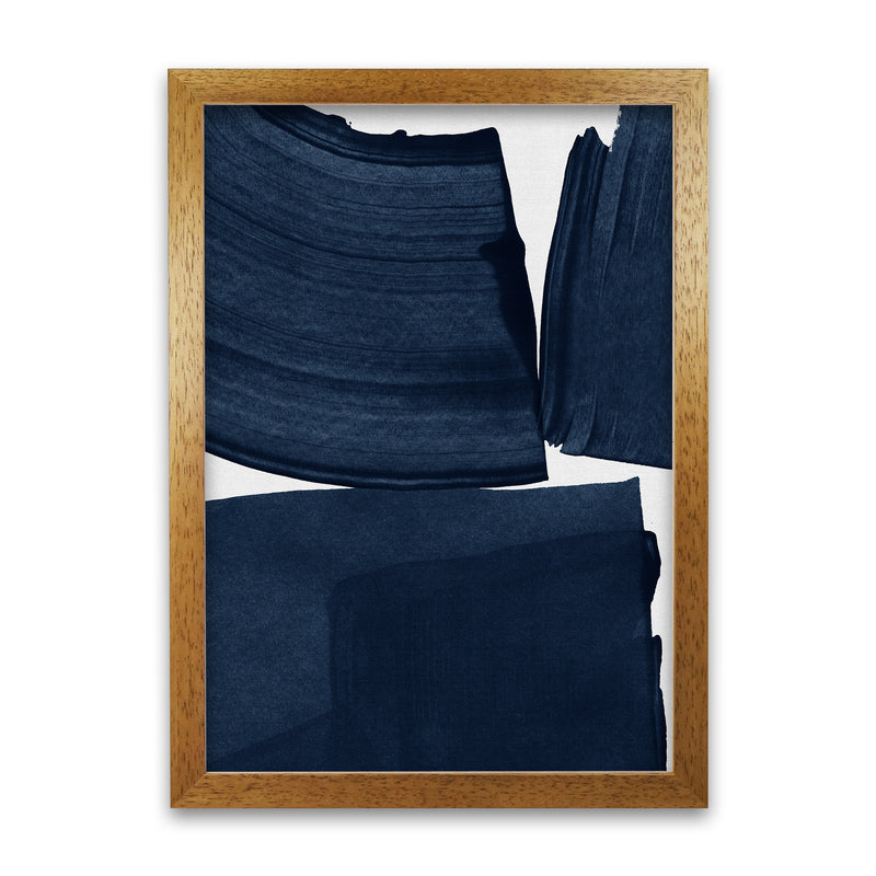 Minimalist Painting Blue I Art Print by Orara Studio A1 Oak Frame