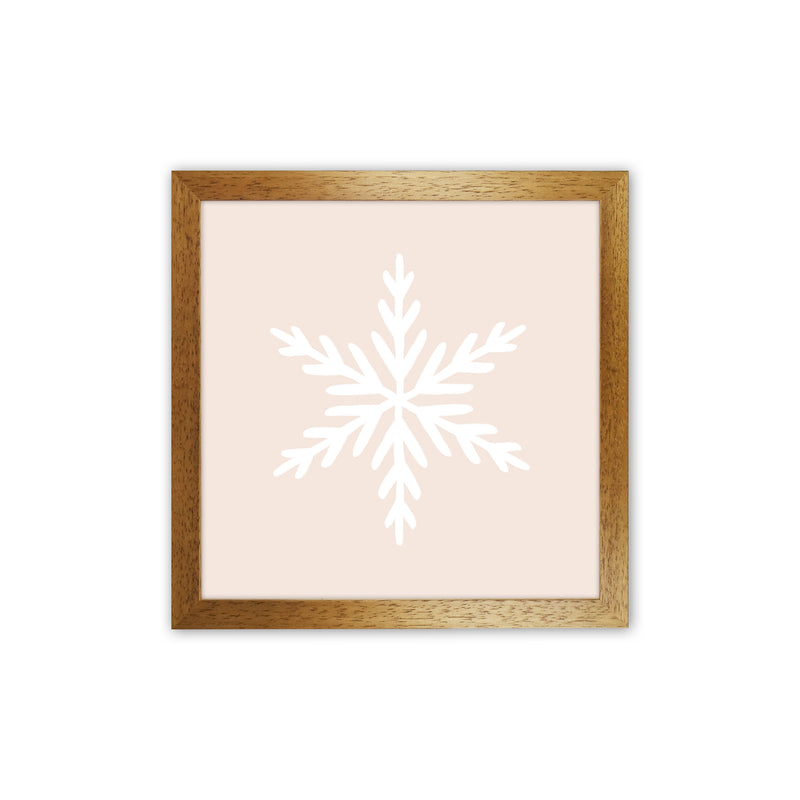 Snowflake Christmas Art Print by Orara Studio Oak Grain