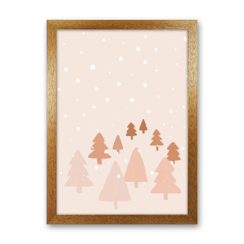 Winter Forest Christmas Art Print by Orara Studio Oak Grain