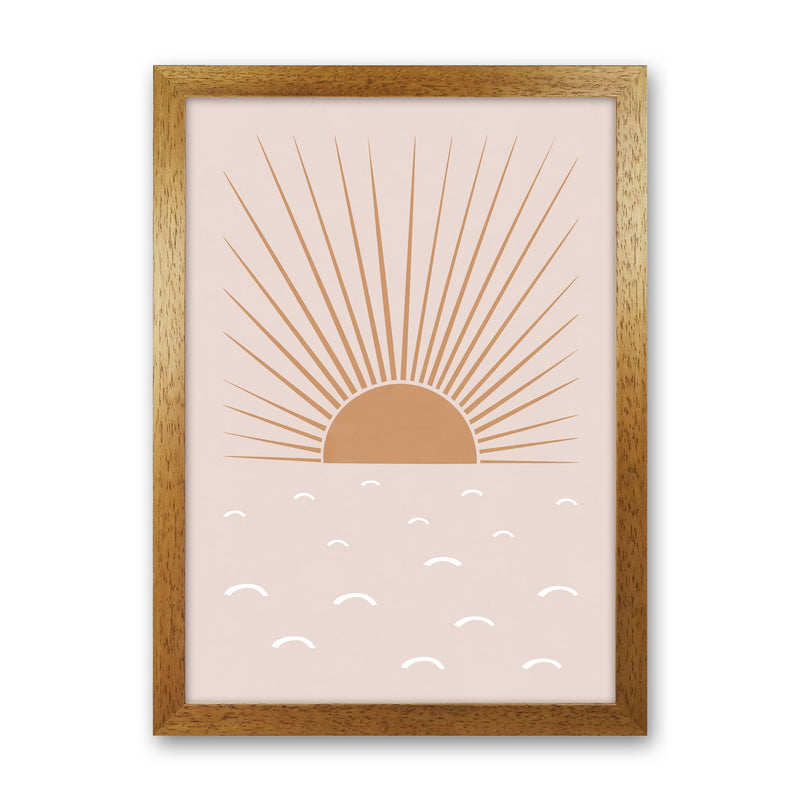Blush Sun Art Print by Orara Studio Oak Grain