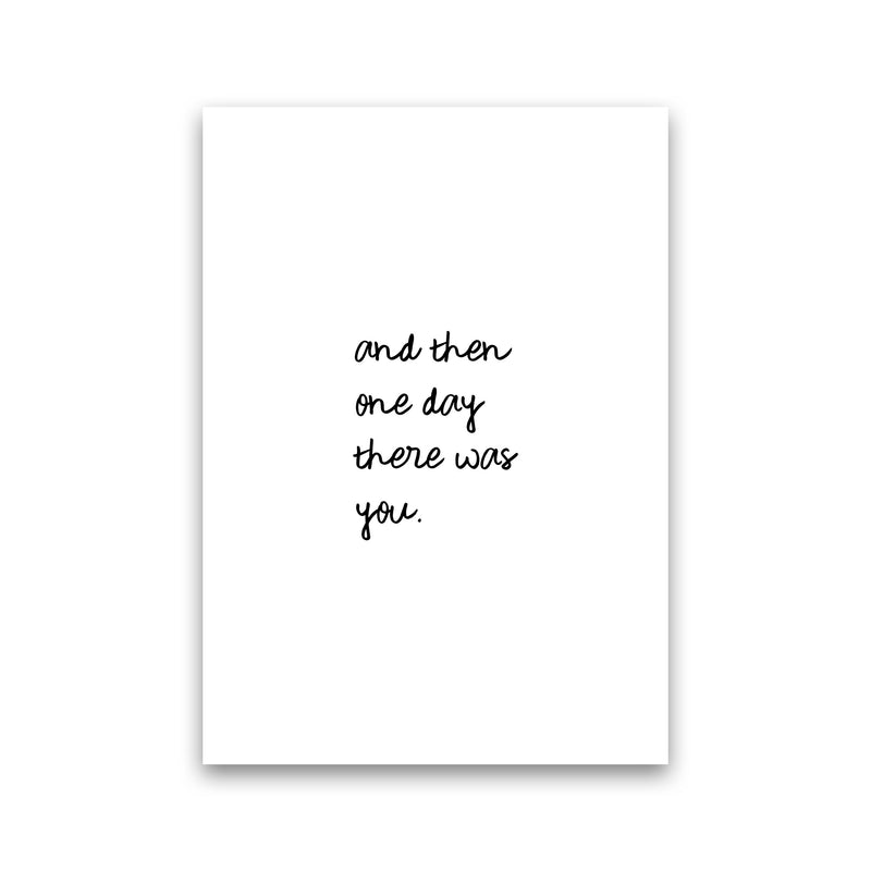 And Then One Day Couples Quote Print By Orara Studio Print Only