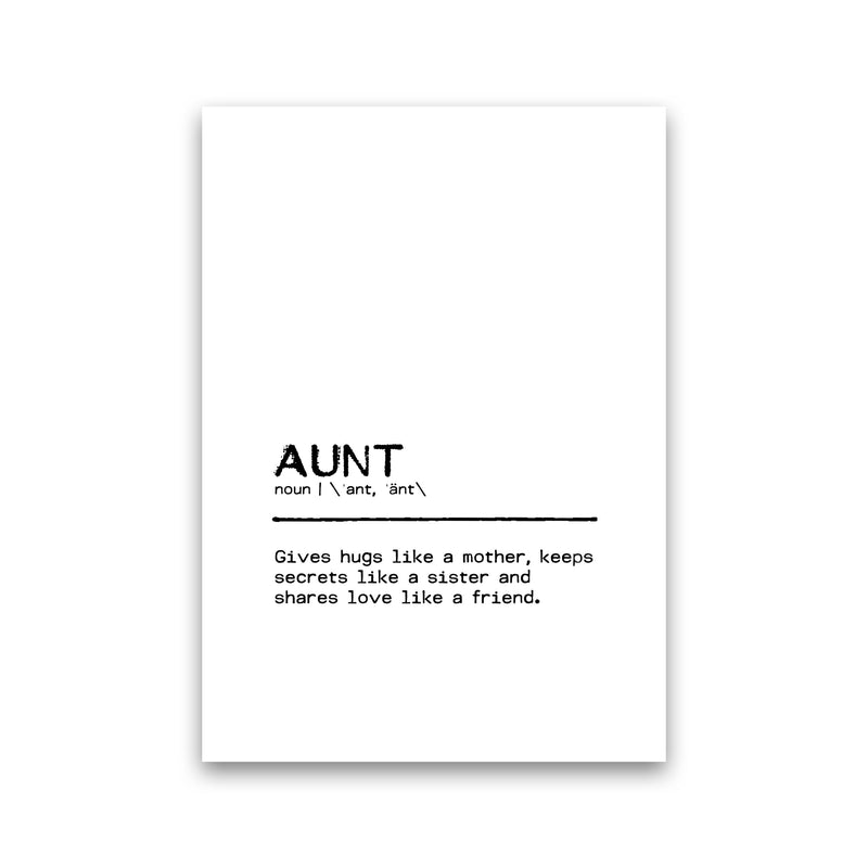 Aunt Friend Definition Quote Print By Orara Studio Print Only