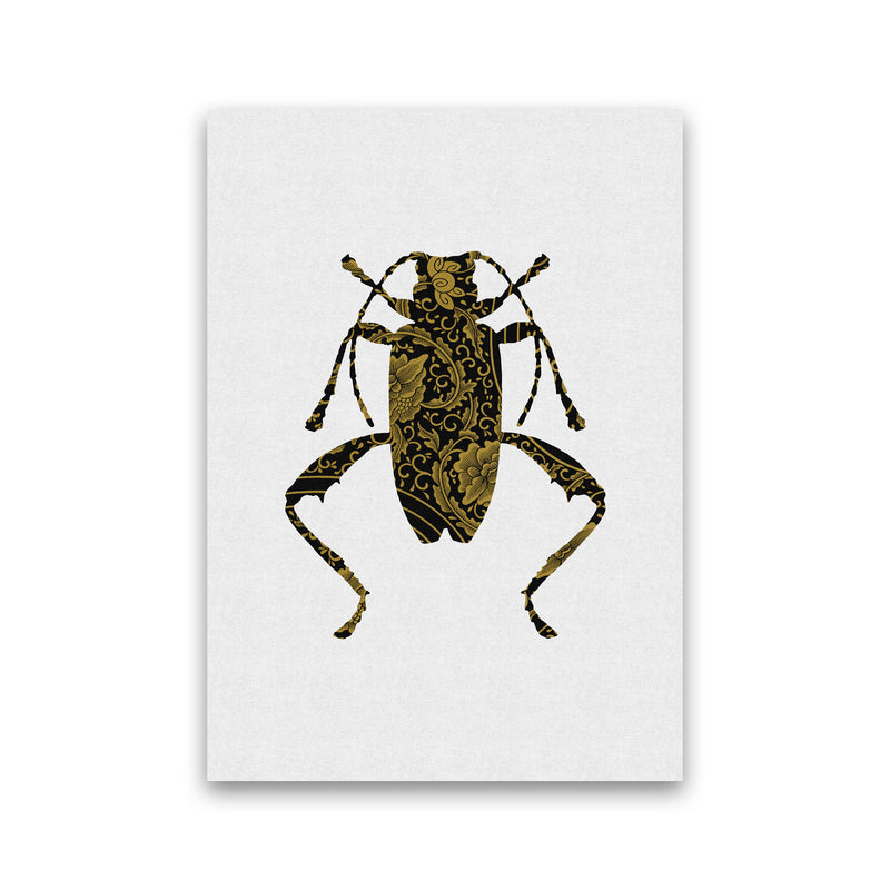 Black And Gold Beetle III Print By Orara Studio Animal Art Print Print Only