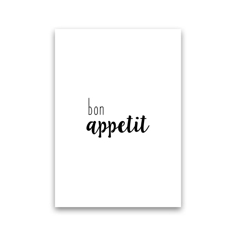 Bon Appetit Food Quote Print By Orara Studio, Framed Kitchen Wall Art Print Only